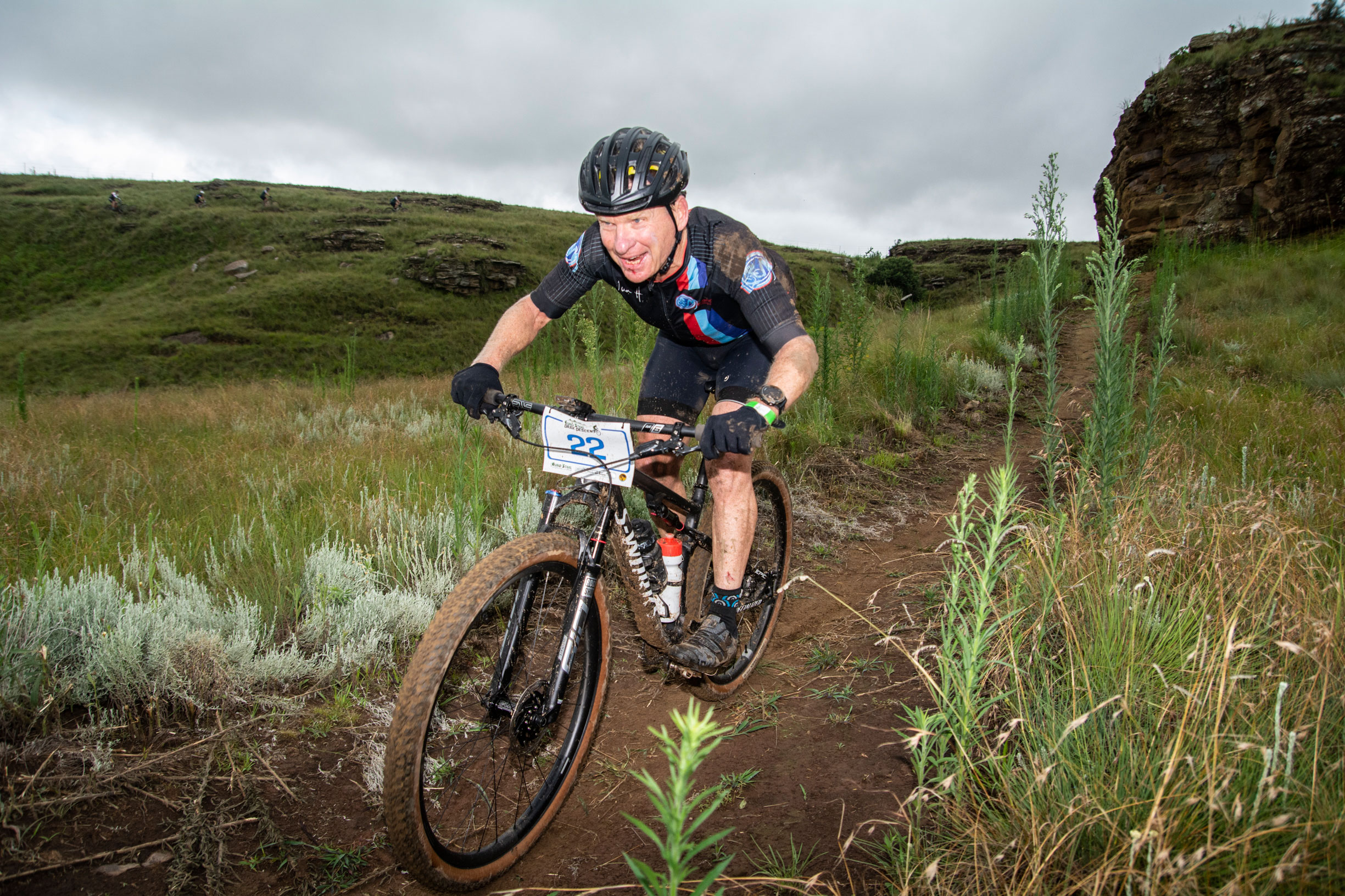 Con Malherbe taking it all in at Drak Descent 2023